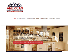 Tablet Screenshot of americanrealtyhomes.com